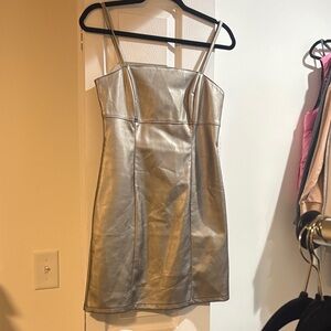 Silver Mini Dress